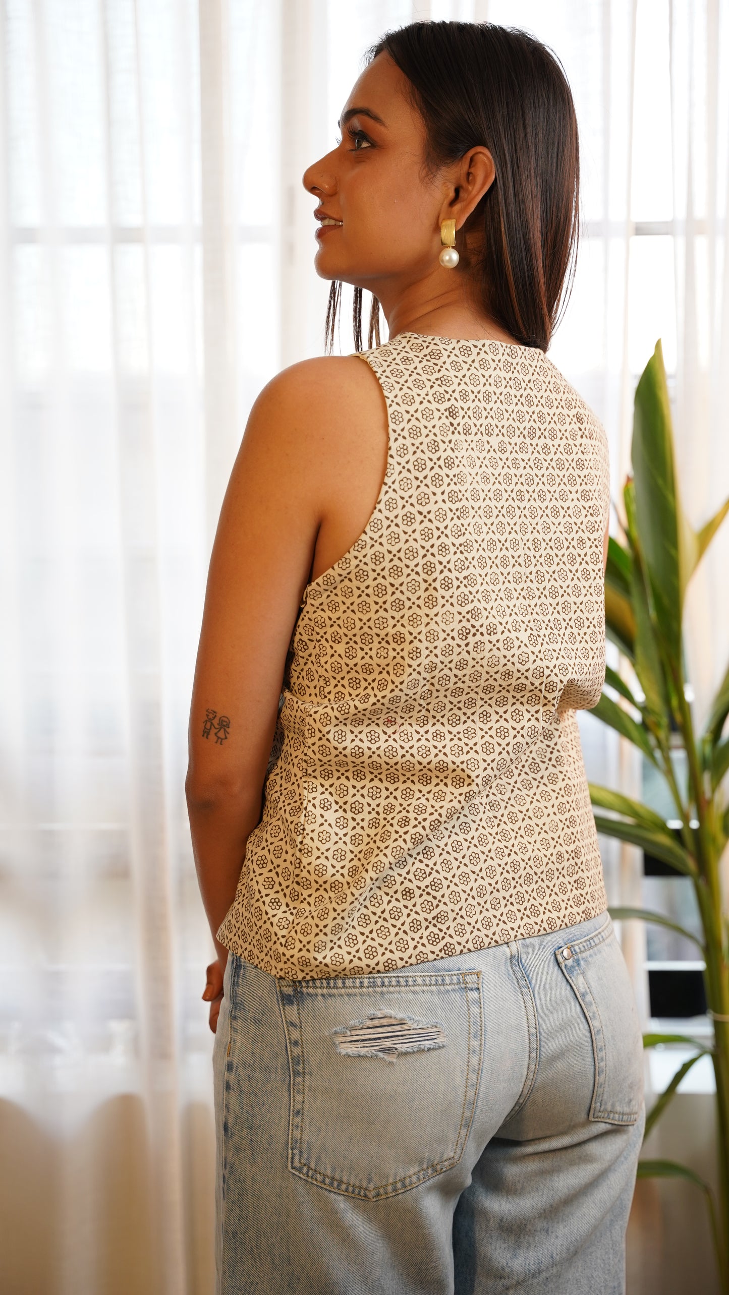 BEIGHT BAGH PRINT BRALETTE
