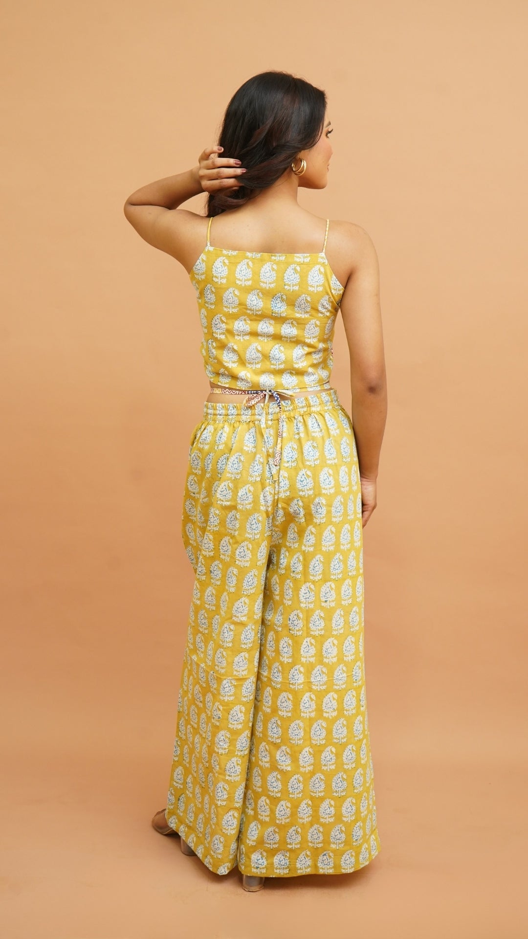 YELLOW-BLUE BAGH PRINT CO-ORD SET