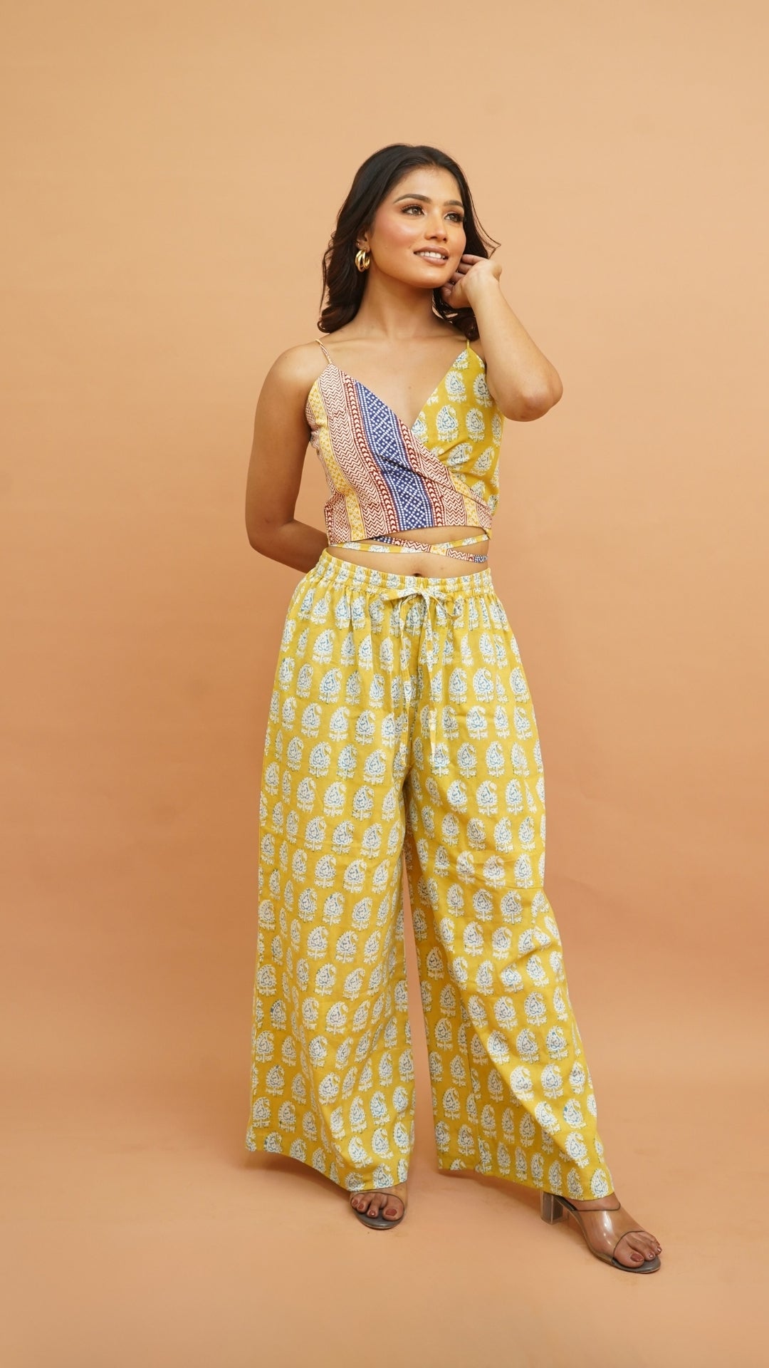 YELLOW-BLUE BAGH PRINT CO-ORD SET