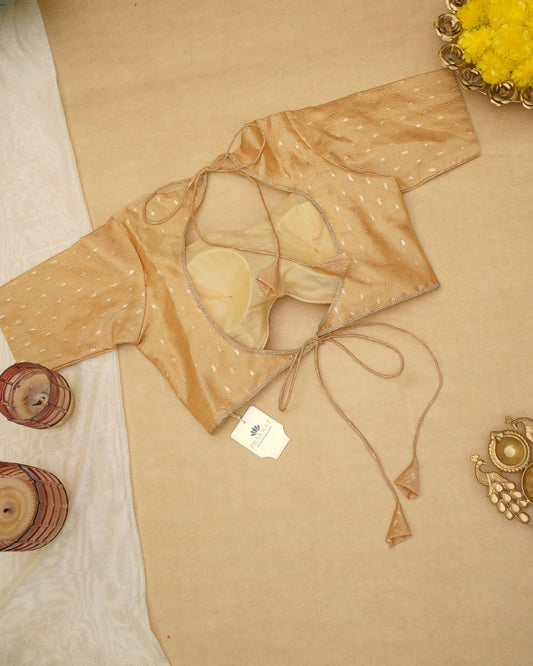GOLDEN  ORGANZA BLOUSE