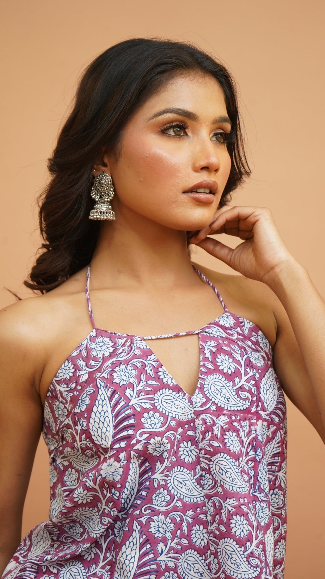 LAVENDER WHITE BAGH PRINT BRALETTES