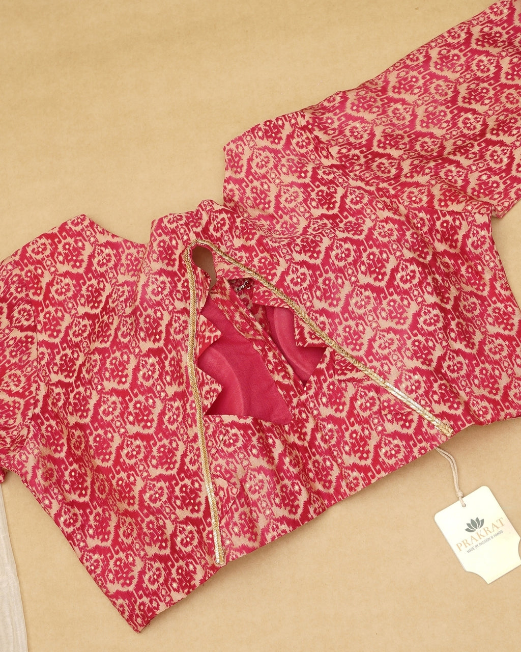 PINK ROUND NECK BLOUSE