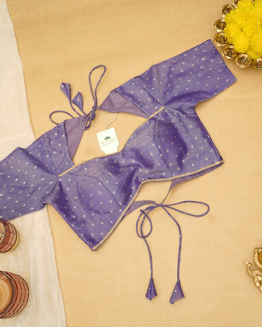 LAVENDER ORGANZA BLOUSE