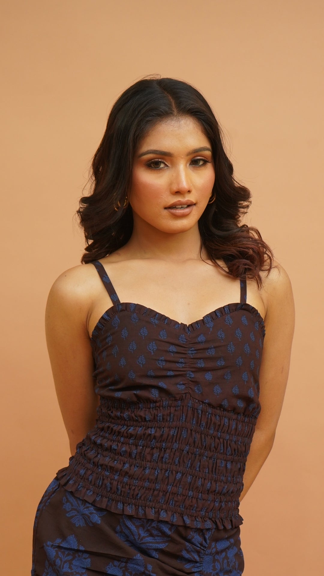 BLUE BLACK BAGH PRINT BRALETTES