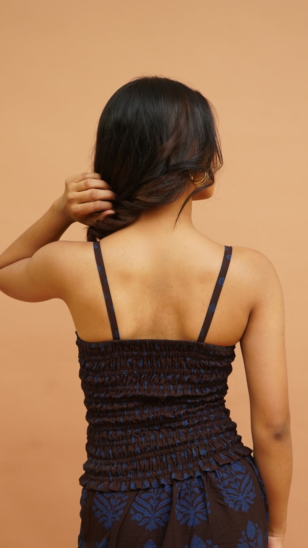 BLUE BLACK BAGH PRINT BRALETTES