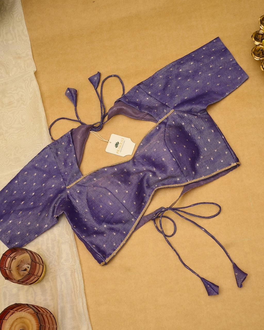 LAVENDER ORGANZA BLOUSE