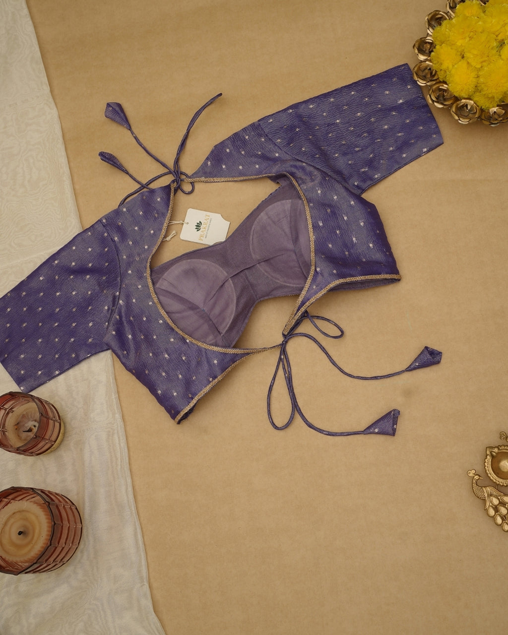 LAVENDER ORGANZA BLOUSE