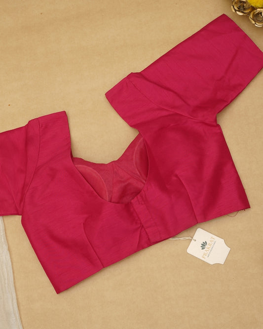 PINK ROUND NECK BLOUSE