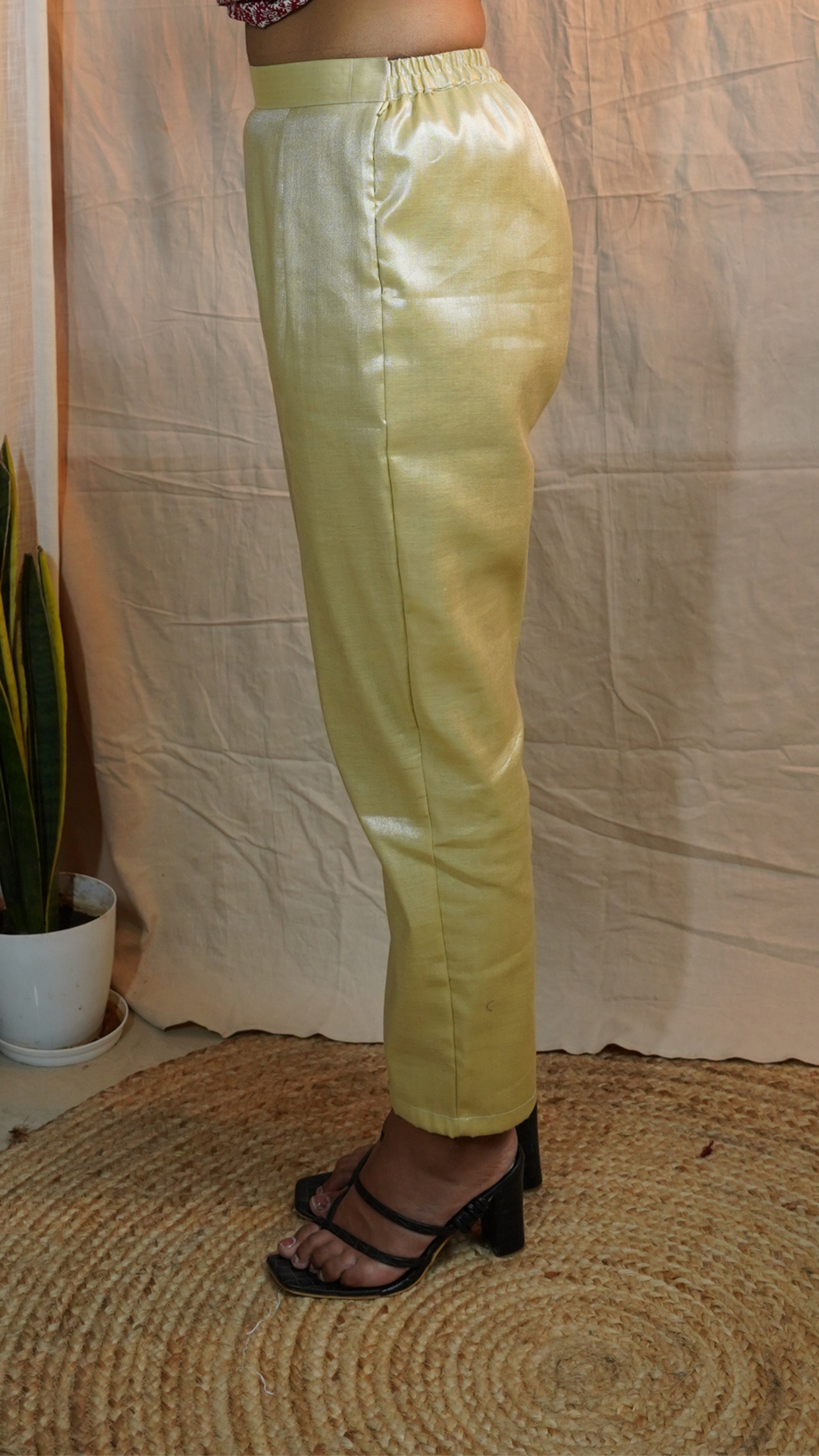 GOLDEN TISSUE  PANTS