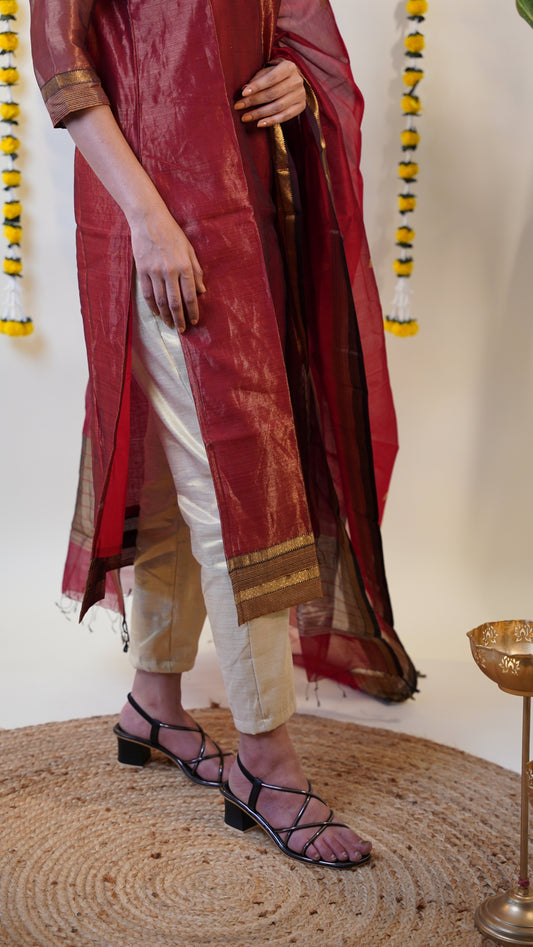 GOLDEN TISSUE  PANTS