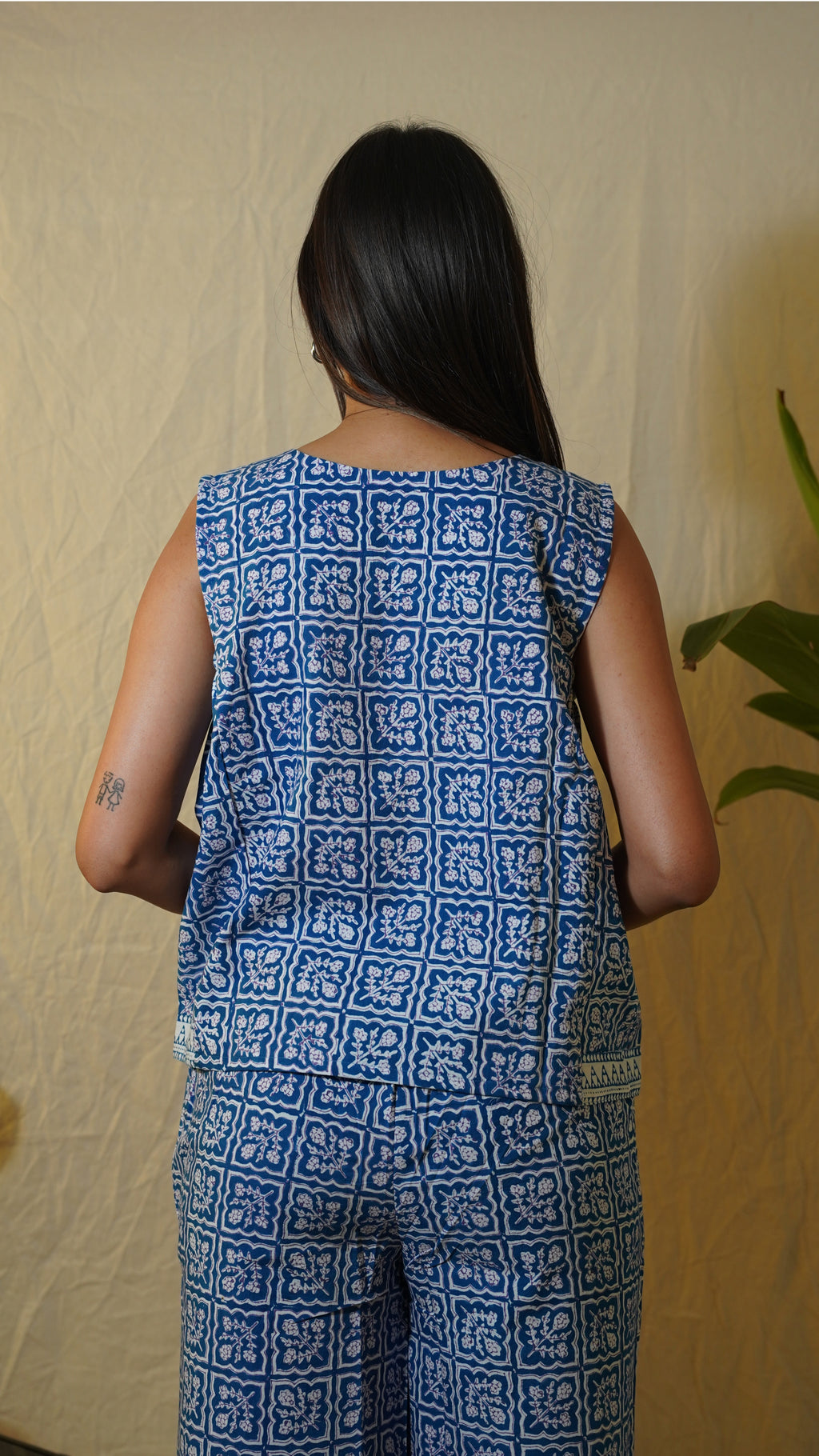 INDIGO BLUE WHITE BAGH PRINT CO-ORD SET