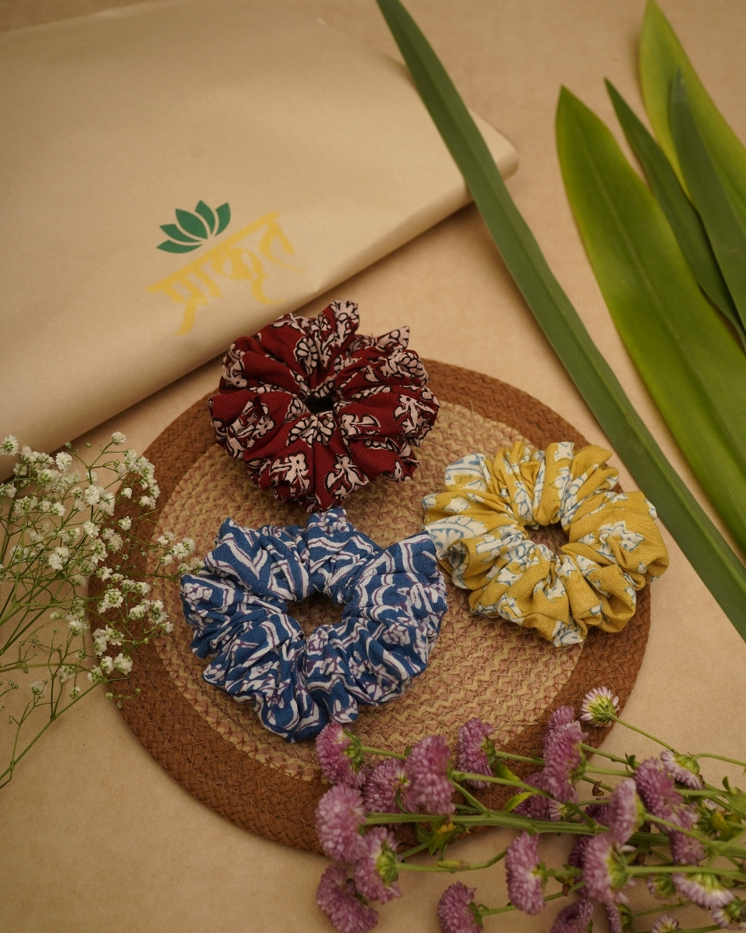 BAGH TRIO SCRUNCHIES – SET 01