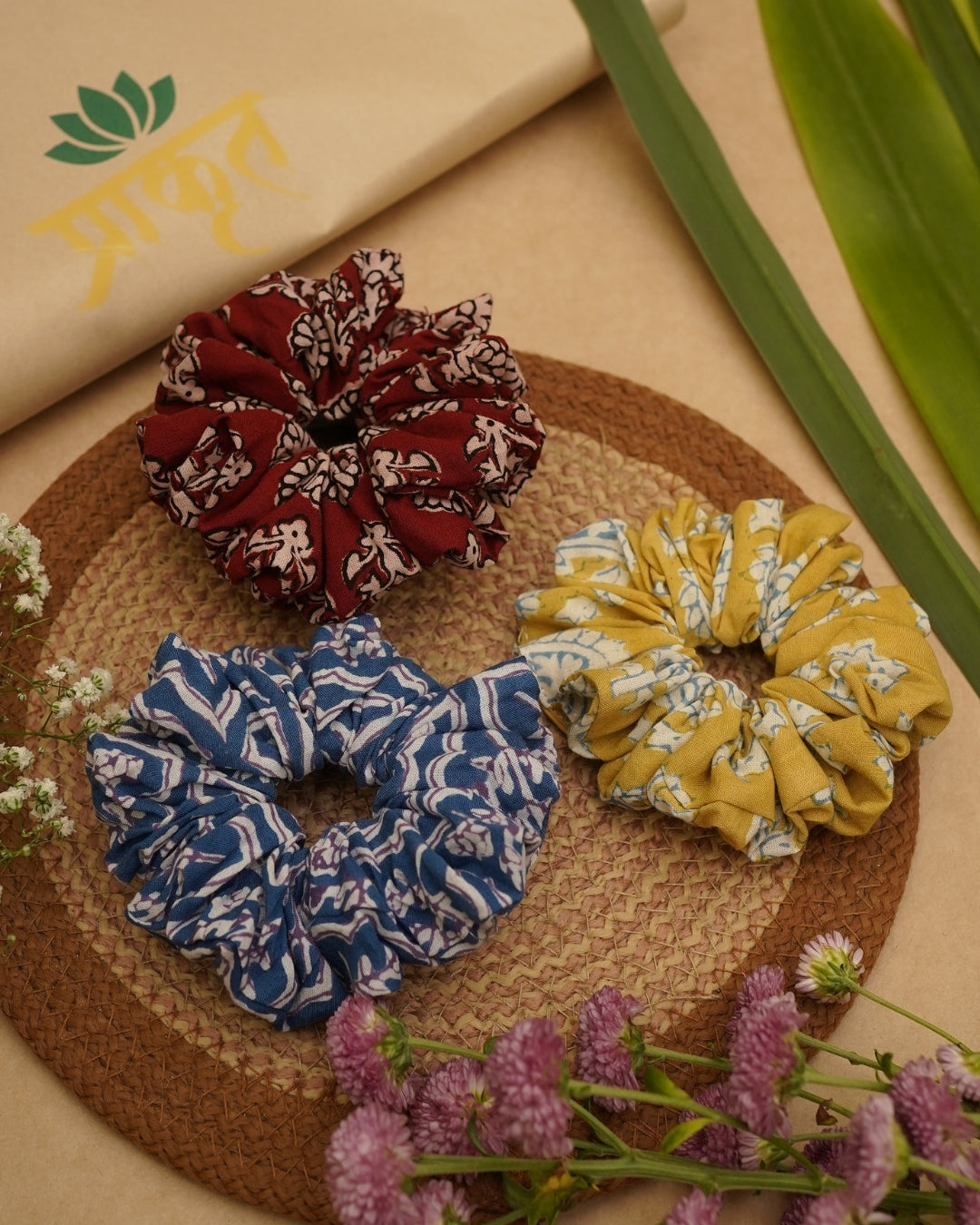 BAGH TRIO SCRUNCHIES – SET 01