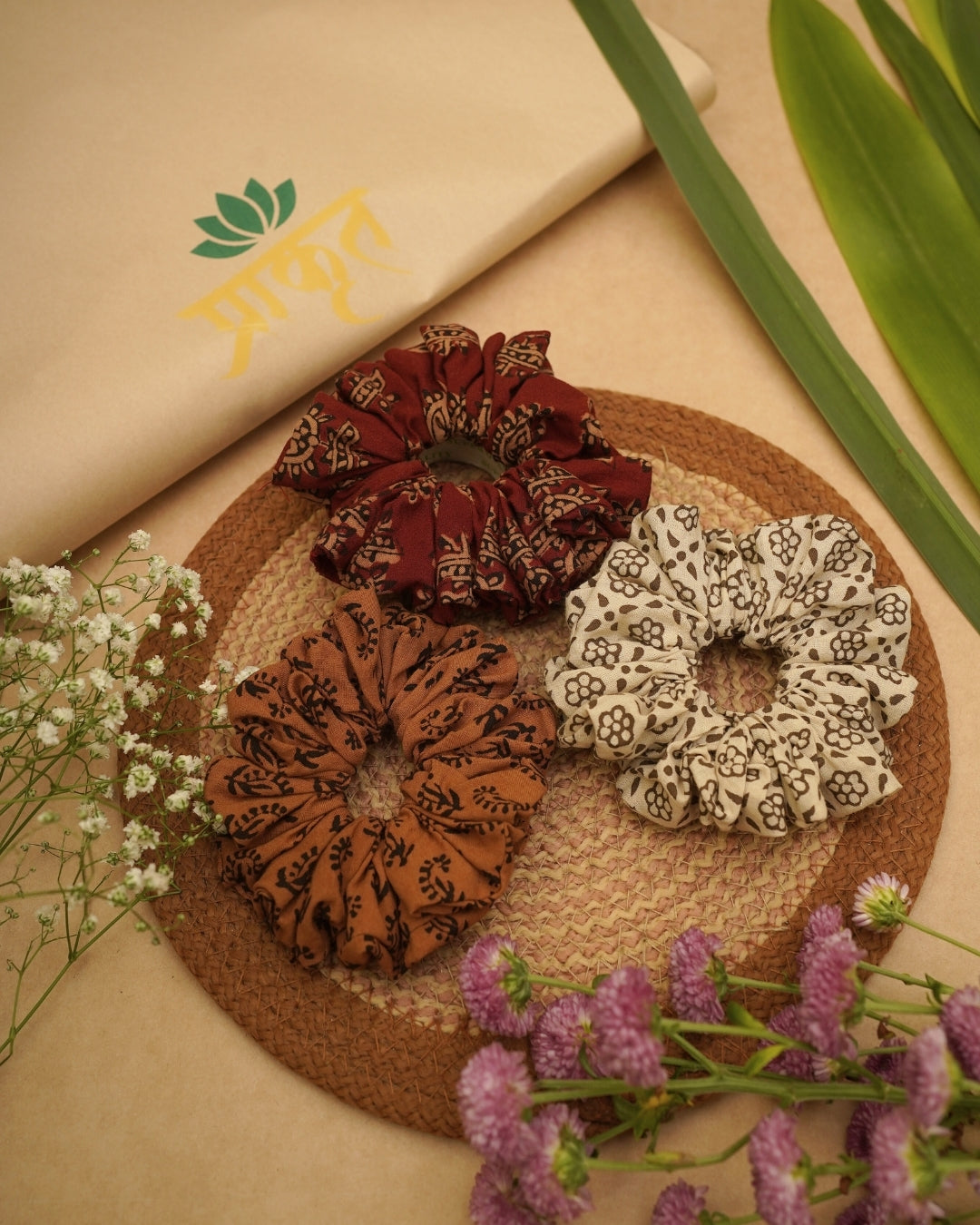 BAGH TRIO SCRUNCHIES – SET 02