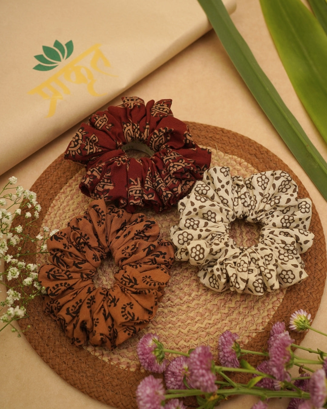 BAGH TRIO SCRUNCHIES – SET 02