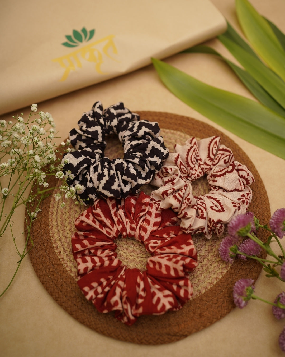 BAGH TRIO SCRUNCHIES – SET 03