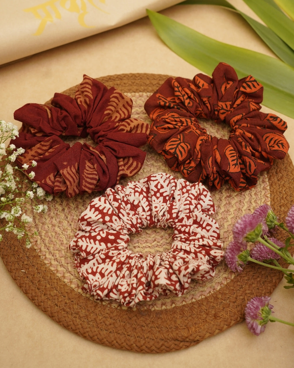 BAGH TRIO SCRUNCHIES – SET 12
