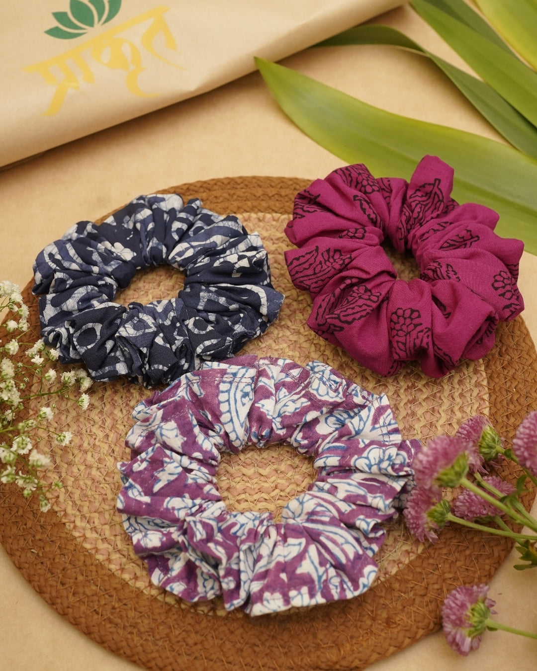 BAGH TRIO SCRUNCHIES – SET 04
