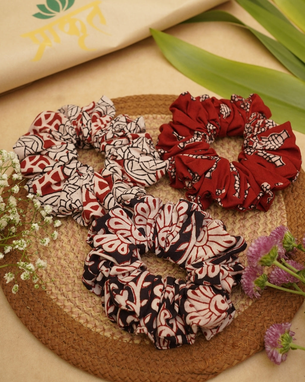 BAGH TRIO SCRUNCHIES – SET 08