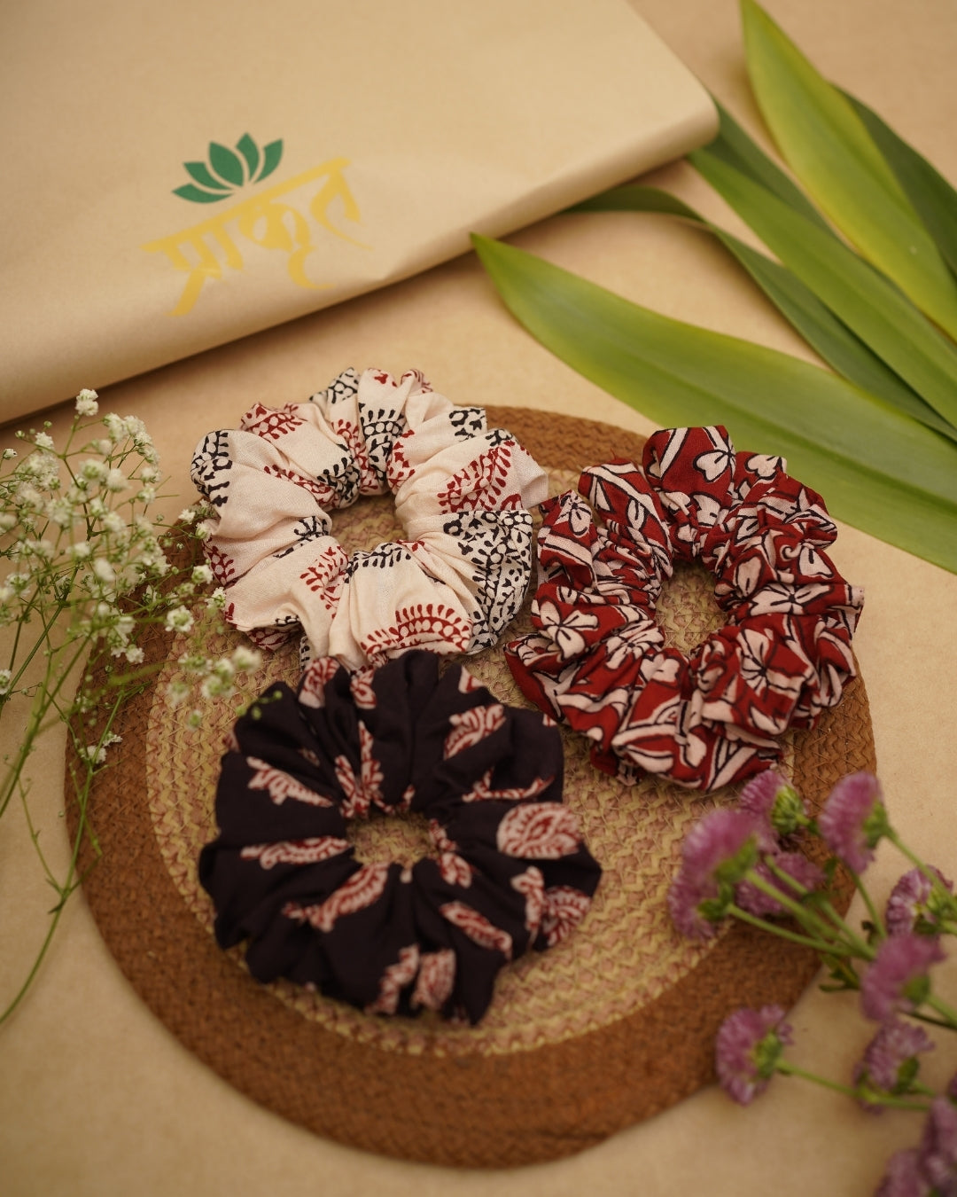 BAGH TRIO SCRUNCHIES – SET 05