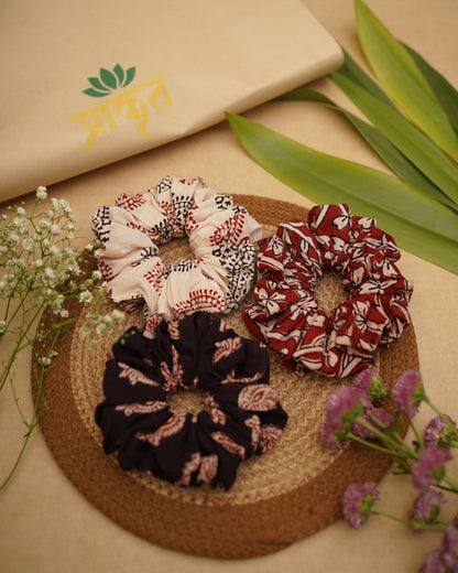 BAGH TRIO SCRUNCHIES – SET 05