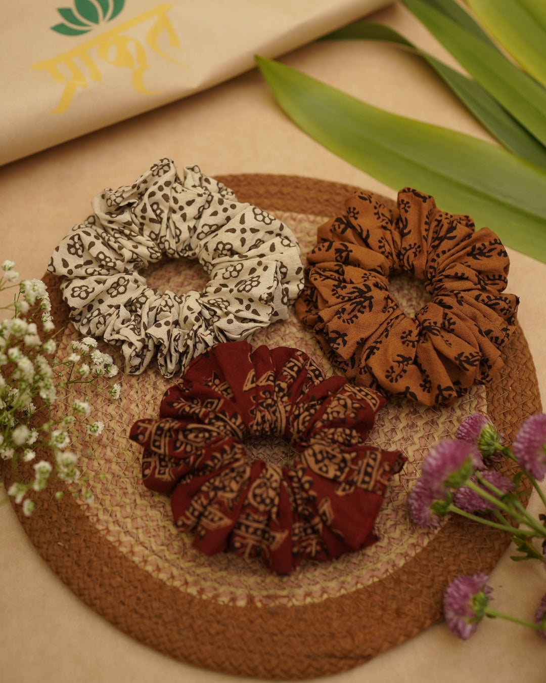 BAGH TRIO SCRUNCHIES – SET 11