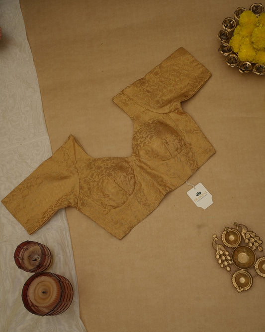 GOLDEN BROCADE BLOUSE