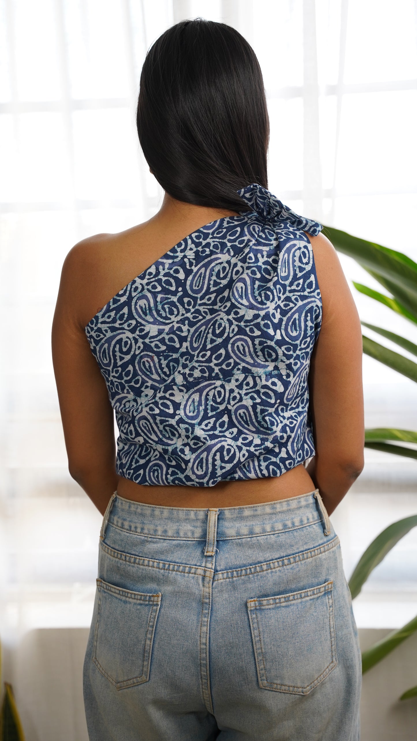 BLUE PAISLEY BATIK PRINT BRALETTS